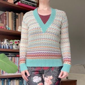 Missoni V neck sweater Y2K